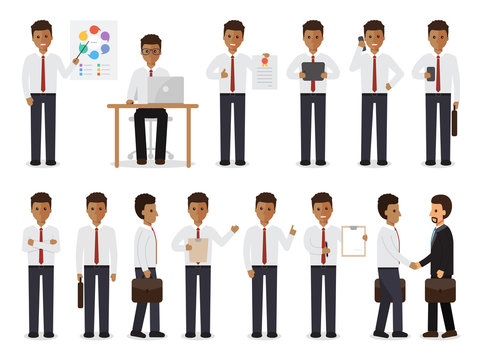 black businessman characters