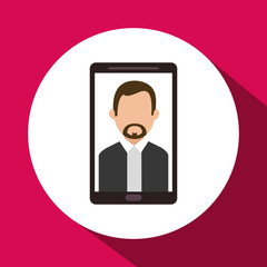 Communication design. Media icon. Flat illustration, vector graphic