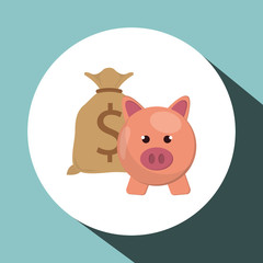 Financial item design. money icon. Flat illustration, vector gra