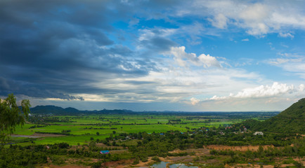 Fototapeta na wymiar Mountain landscape in Thailand