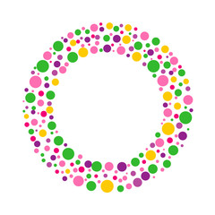 abstract colorful circle background vector illustration 2