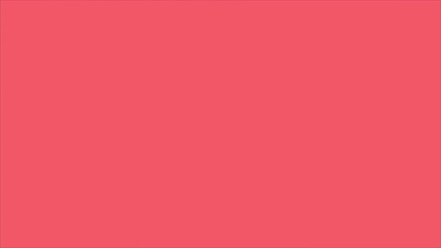 Flat style animation of a hand casting vote in the ballot box 