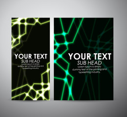 Abstract green shining line pattern. Graphic resources design template. Vector illustration