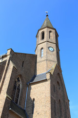 Fototapeta na wymiar Weiler bei Bingen, die katholische Pfarrkirche St. Maria Magdalena (Juni 2016)