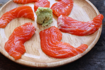 Fish fresh salmon sashimi japanese food
