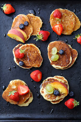 pancakes with fresh berries