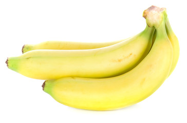 bananas on white background