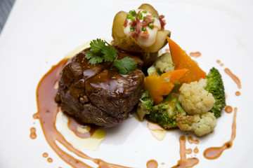 sirloin steak big portion