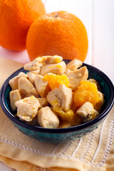 Chicken breast with oranges