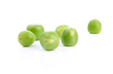 Delicious peas on the table