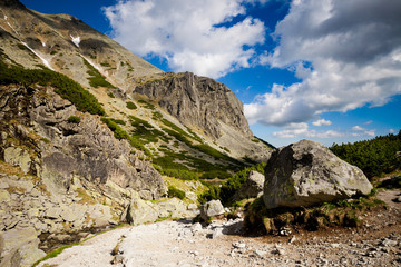 Slovakian Tatry Skok waterfall landscape © sitriel