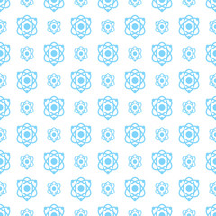 Seamless pattern science and technology vector background.