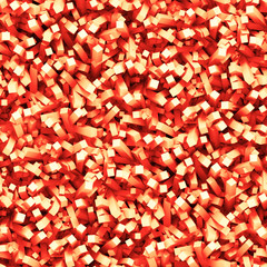 seamless background made of tiny cube stacks in shades of orange