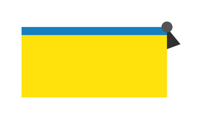 Office folder clip yellow paperclip holder