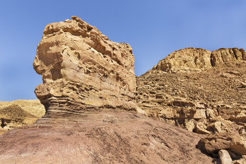 Fototapeta premium shapes of the mountains in the desert