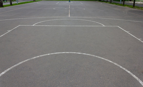 basketball court markings