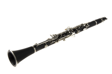 clarinet in overwhite / overwhite portrait of clarinet - pavilion detail