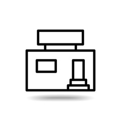 Real estate flat icon isolate on white background vector illustration eps 10