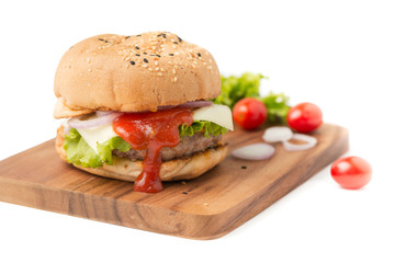 tomato sauce in Beef Hamburger