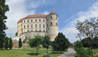 Fototapeta na wymiar Mikulov castle in South Moravia in Czech republic