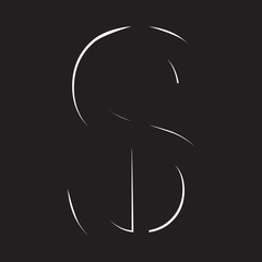 Scetch dollar symbol