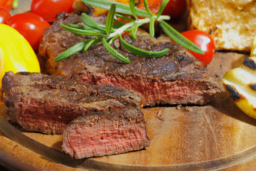 Grilled fillet of beef
