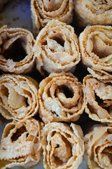 Pastries and cakes. Photo close up