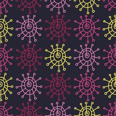 Ethnic boho seamless pattern. Print. Repeating background. Cloth design, wallpaper.