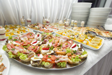 Various food on the table