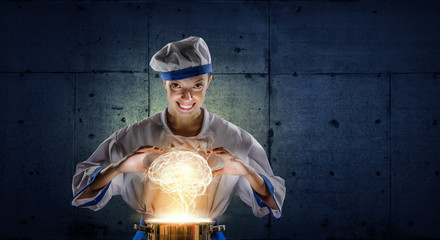 She is magician as cook