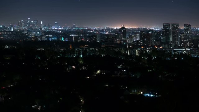 Los Angeles Skyline 58 Night Time Lapse