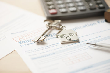 Approved mortgage loan agreement application 