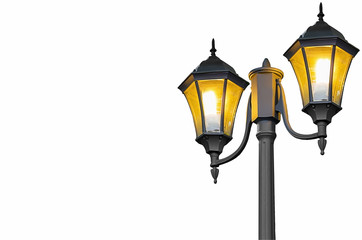 Fototapeta na wymiar street lamp isolated.