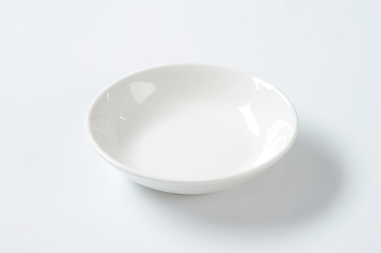 empty deep white plate
