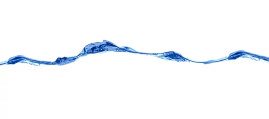 Foto op Plexiglas blauwe watergolf vloeibare plonsdrank © Lumos sp
