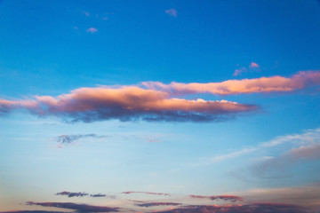 Fototapeta na wymiar beautiful blue sky sunset