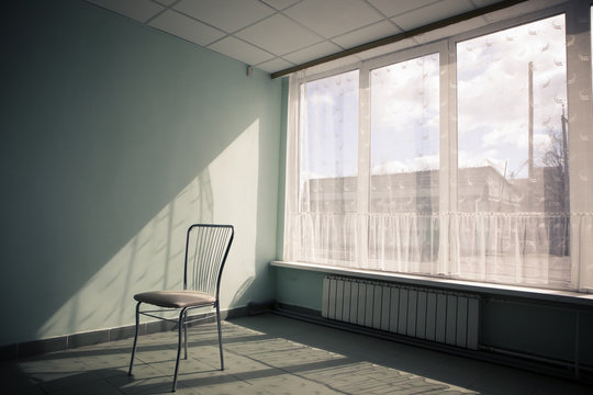 Chair in empty room