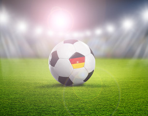 Fototapeta premium Fußball im Licht