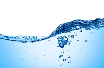 Fotobehang blue water wave liquid splash drink © Lumos sp