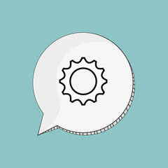 Call center design. Global communication. Flat illustration,