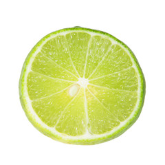 lemon green on white background,