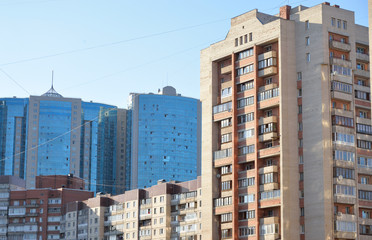 Residential building on the outskirts of St. Petersburg.