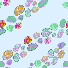 pattern with the image of stones
