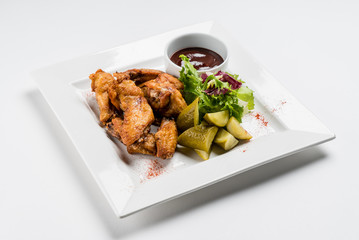 fried chicken with sauce