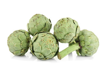 Fototapeta premium Artichoke isolated on white