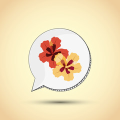 Flower vector. Garden icon. Colorfull illustration, floral design