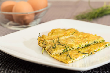 Agretti omelets