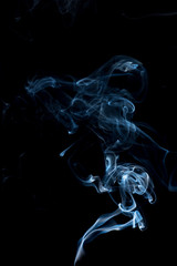 Fototapeta premium Abstract smoke on black background