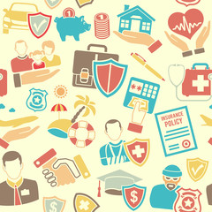 Insurance Seamless Pattern