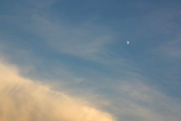 Beautiful blue sky with clouds